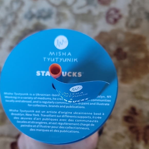 Starbucks Blue and Orange Tumbler by Misha Tyutyunik - Picture 2 of 5